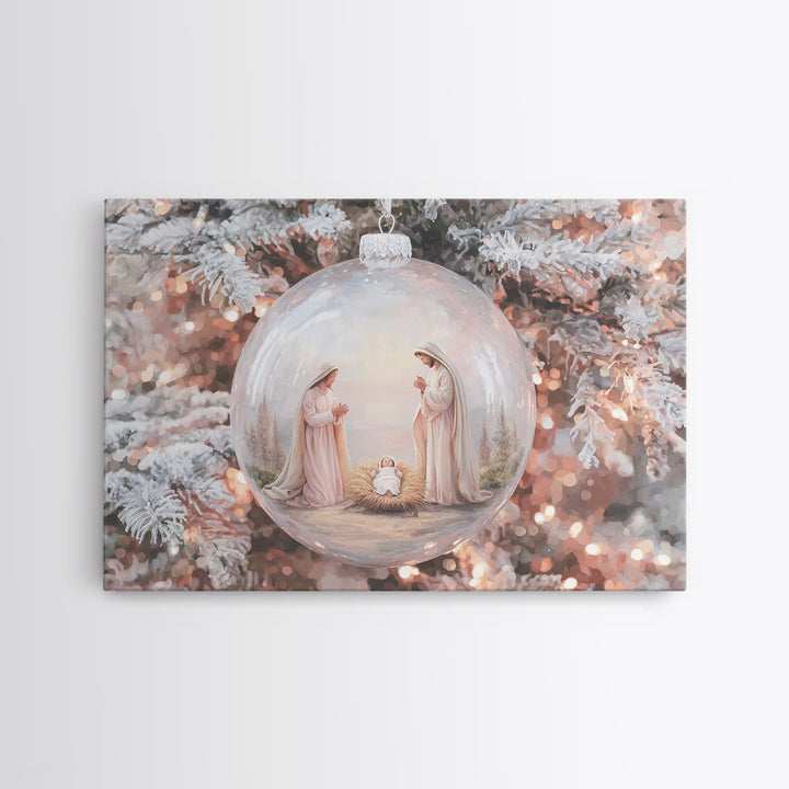 Heavenly Chorus | Framed Canvas Print | Christian Art Canvas | Christian Christmas Art | Christian Wall Art