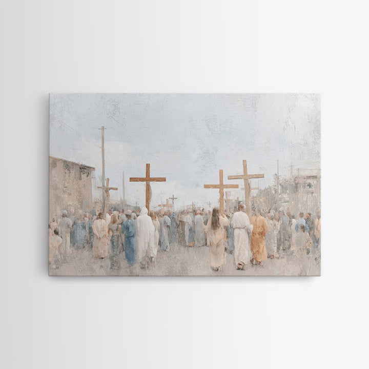 Heralds Of Glory – Framed Canvas Print – Christian Christmas Art – Christian Art Canvas – Christian Wall Art