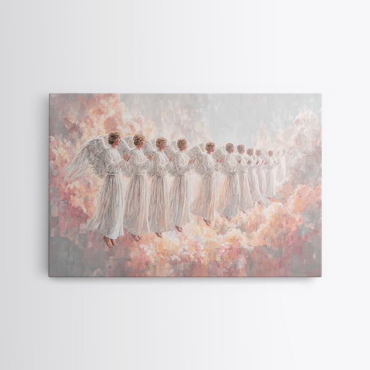 Holy Dawn | Framed Canvas Print | Christian Art Canvas | Jesus Art Print | Minimalist Christian Art | Christian Wall Art | Christian Painti