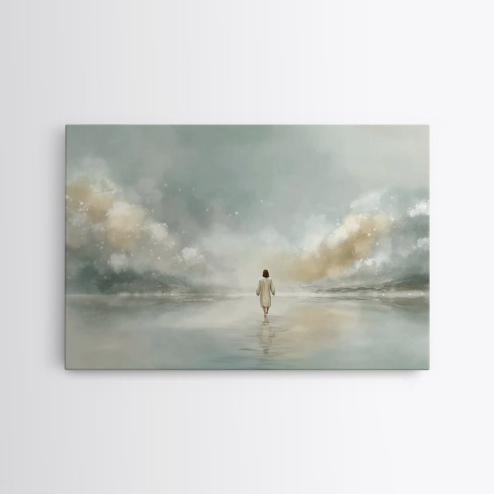 Radiant Manger | Framed Canvas Print | Christmas Art Prints | Christian Christmas Decor | Christian Art Canvas | Christian Wall Art