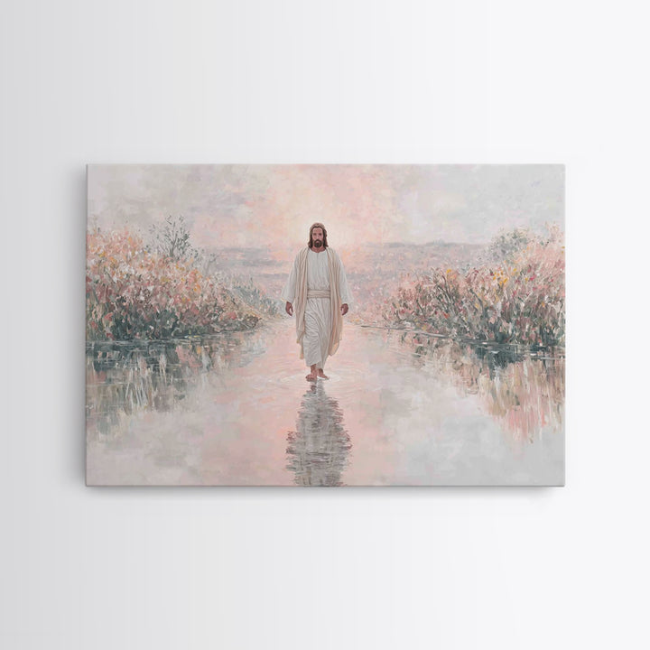 Sunrise Promise – Framed Canvas Print – Christian Art Work – Christmas Wall Art – Christian Art Print – Christian Christmas Art – Christian