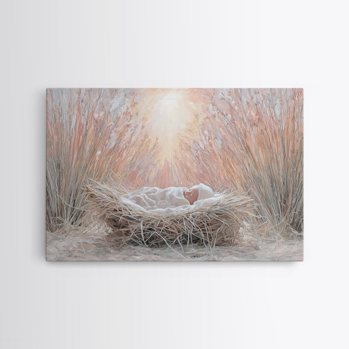 Holy Journey | Framed Canvas Print | Christian Art Canvas | Christian Wall Art | Christmas Art | Christian Christmas Art | Christian Decora