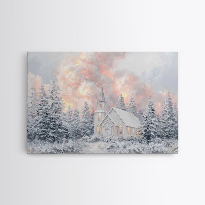 Silent Cloud Messiah, Framed Canvas Print, Jesus Painting, Christian Art Canvas, Subtle Christian Art, Christian Paintings, Modern Christia