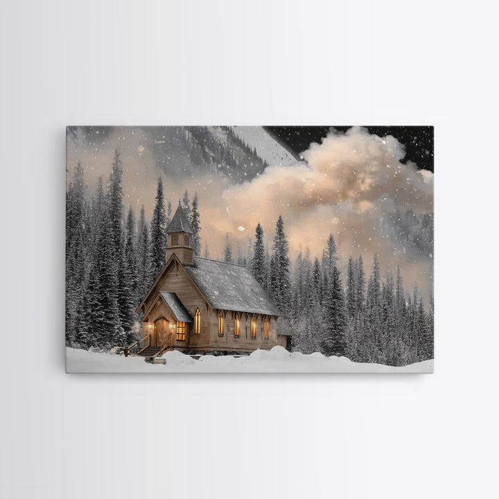 Lamb Of Promise | Framed Canvas Print | Christian Art Gift | Christian Wall Art | Christian Art Work | Subtle Christian Art | Christian Pai