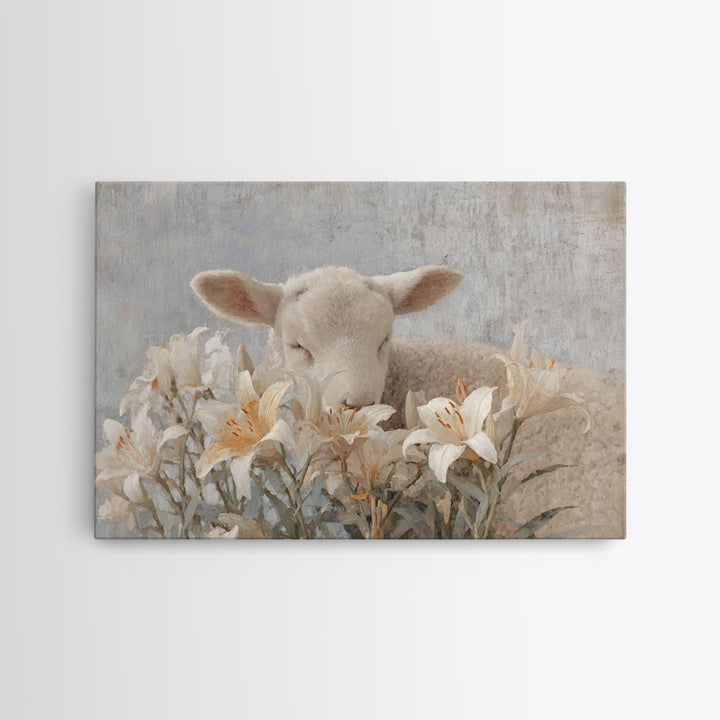 Winter Chapel Peace, Framed Canvas Print, Christian Wall Art, Christmas Wall Art, Christian Decor, Christian Art Canvas, Jesus Painting