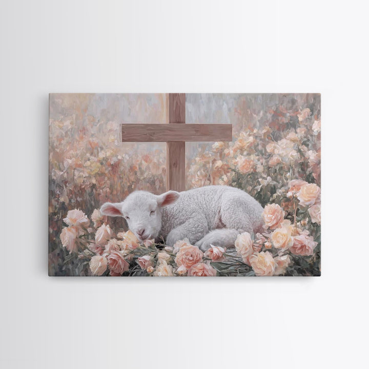 Nightfold Serenity – Framed Canvas Print – Christian Art Canvas – Christian Wall Art – Moody Christmas Art – Christian Decor – Christmas Ar