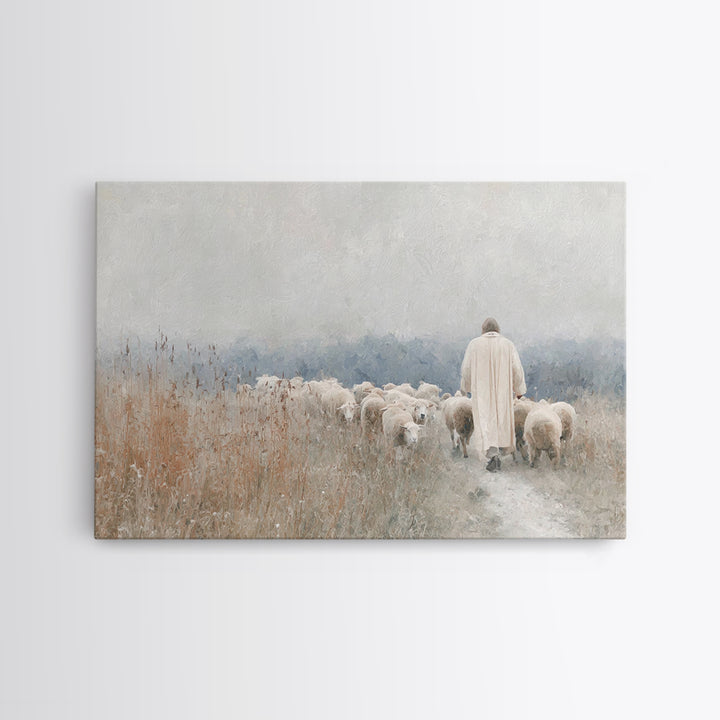 Fields Of Guidance – Framed Canvas Print – Christian Wall Art – Jesus Canvas Art – Christian Art Print – Christian Gift – Christian Art Pai
