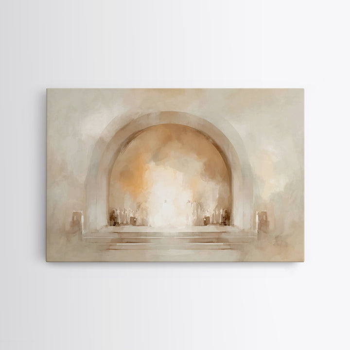 Holy Arch Gathering, Framed Canvas Print, Christian Art Canvas, Christian Wall Art, Christian Art Prints, Christian Gift Ideas, Modern Chri