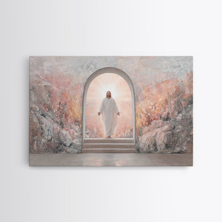 Resurrection Light – Framed Canvas Print – Christian Wall Art – Christian Art Canvas – Christian Gift Ideas – Christian Art Prints – Modern