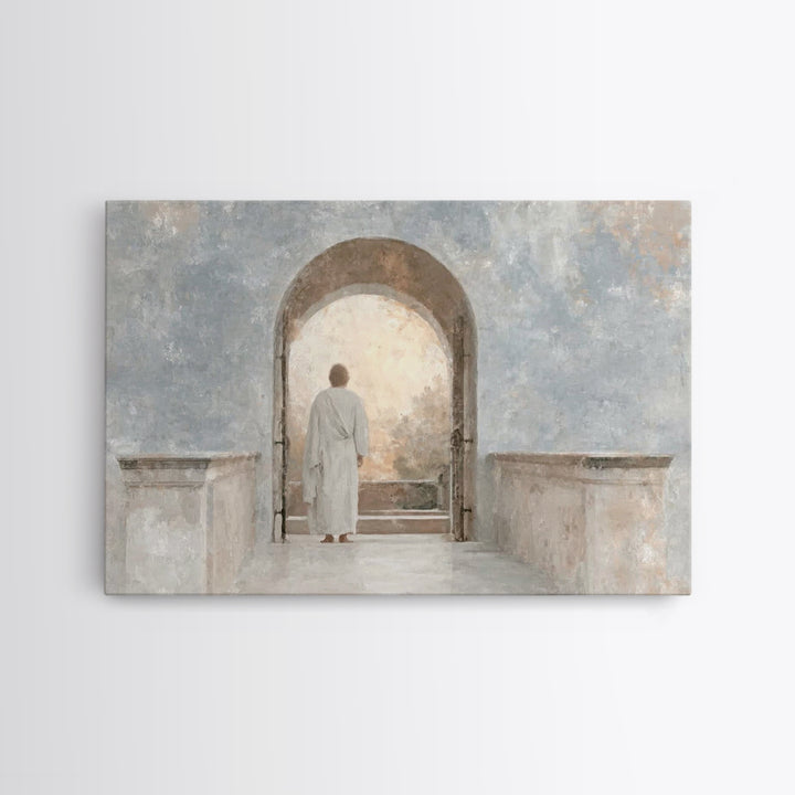Graceful Morning Walk | Framed Canvas Print | Christian Wall Art | Christian Art Canvas | Subtle Christian Art | Christian Art Prints | Chr