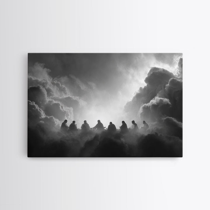 Holy Supper Moment | Framed Canvas Print | Christian Art Canvas | Jesus Wall Art | Christian Art Painting | Christmas Art Work | Christian