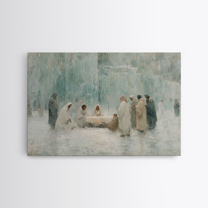 Three Kings Light, Framed Canvas Print, Christian Art Canvas, Christian Wall Art, Christian Christmas Art, Jesus Christmas Art, Christmas C