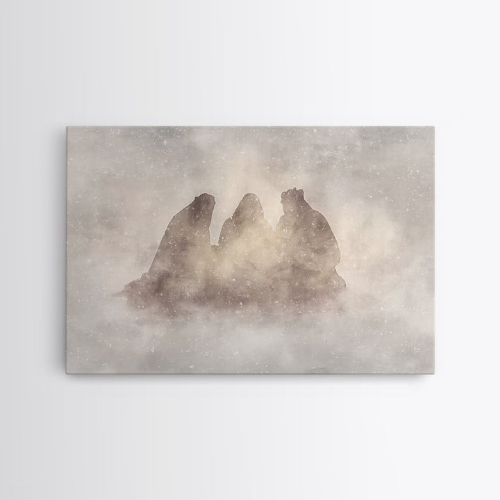 Eternal Wonder | Framed Canvas Print | Christian Wall Art | Christian Art Canvas | Christmas Art | Jesus Christmas Art | Christian Gift Ide