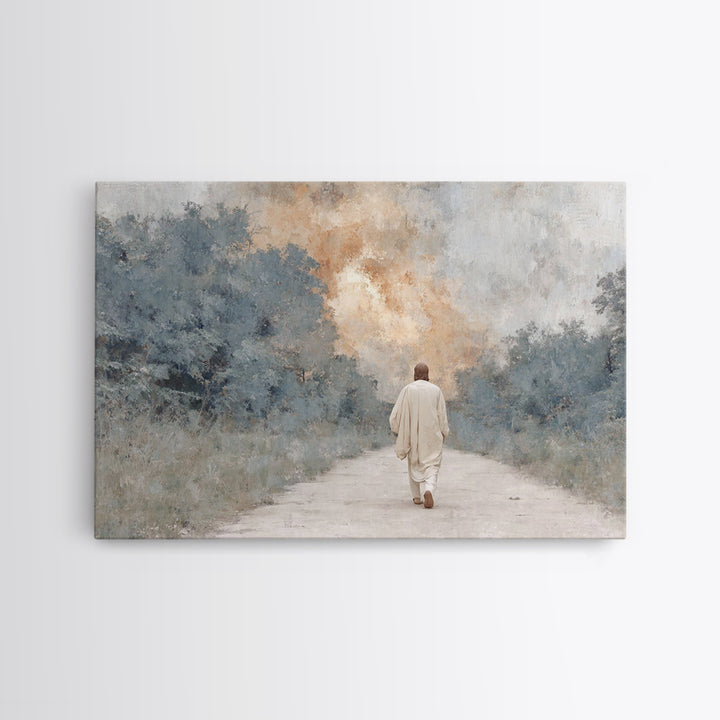 Quiet Bethlehem – Framed Canvas Print – Christian Art Canvas – Christian Wall Art – Christmas Art – Modern Christian Art