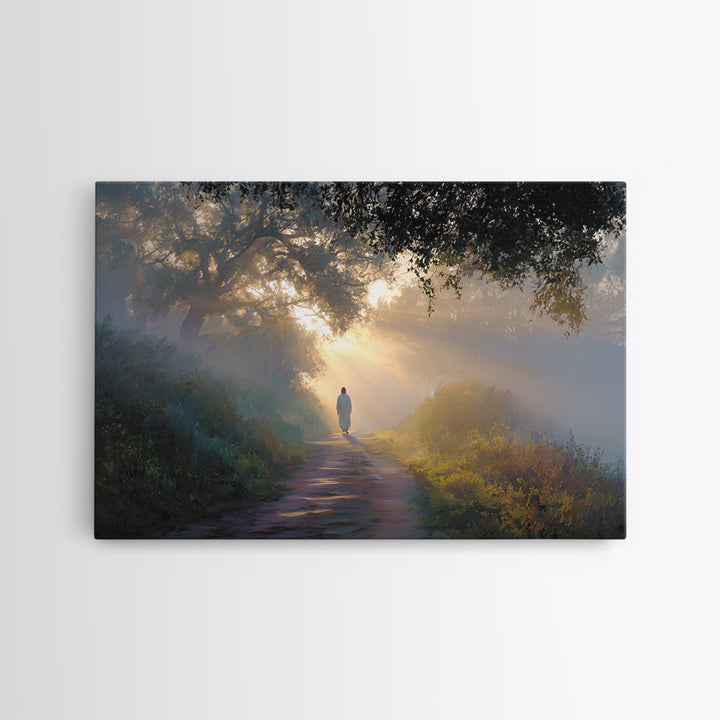 Light Of Dawn | Framed Canvas Print | Christian Wall Art | Jesus Canvas Art | Christian Art Print | Modern Christian Painting | Christian D