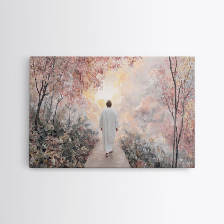 Heavenly Ascent – Framed Canvas Print – Christian Wall Art – Jesus Painting Canvas – Christian Art Work – Large Christian Painting – Christ