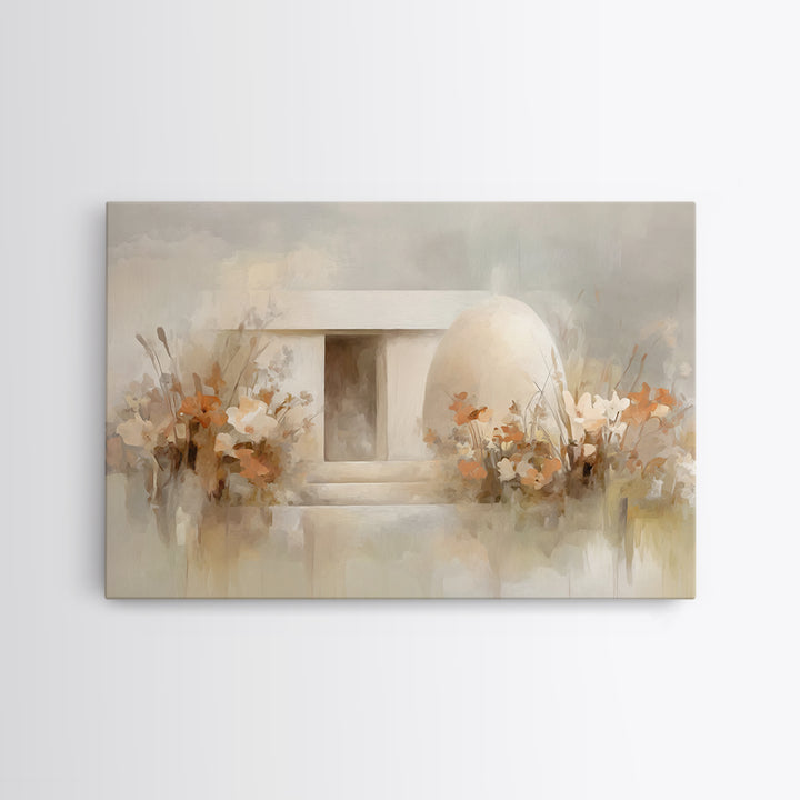 Eternal Peace, Framed Canvas Print, Christian Wall Art, Jesus Painting, Christian Art Print, Minimalist Christian Art, Christian Decor, Chr