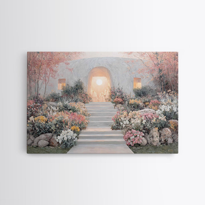 Risen Glory – Framed Canvas Print – Christian Wall Art – Christian Art Canvas – Christian Paintings – Easter Christian Art – Christian Deco