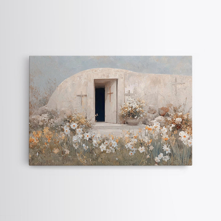 Garden Of Renewal – Framed Canvas Print – Christian Wall Art – Christian Art Canvas – Christian Painting – Subtle Christian Art – Christian