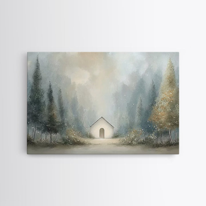 Silent Forest Sanctuary | Framed Canvas Print | Christian Art Canvas | Christian Gift Ideas | Christian Wall Art | Christmas Art | Modern C