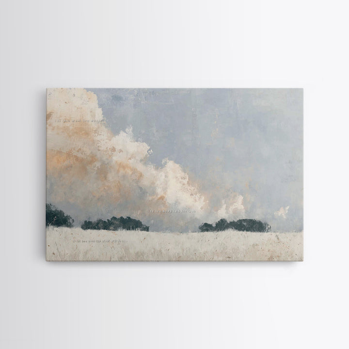 Fields Of Promise | Framed Canvas Print | Christian Wall Art | Christian Art Canvas | Subtle Christian Art | Christian Art Print | Christia