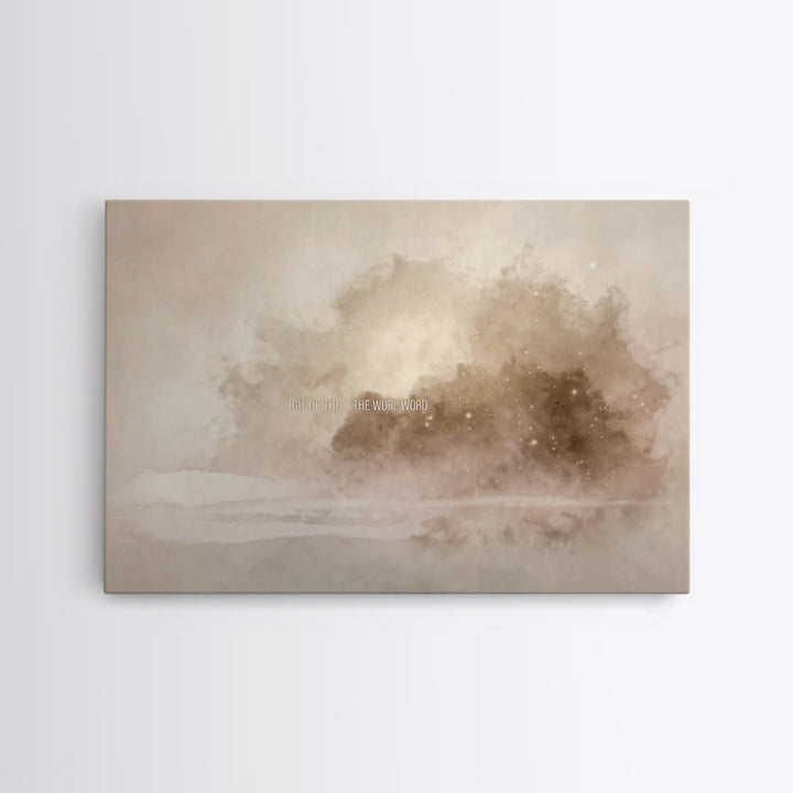 Clouds Of Glory – Framed Canvas Print – Christian Wall Art – Christian Art Canvas – Abstract Christian Art – Christian Paintings – Christia