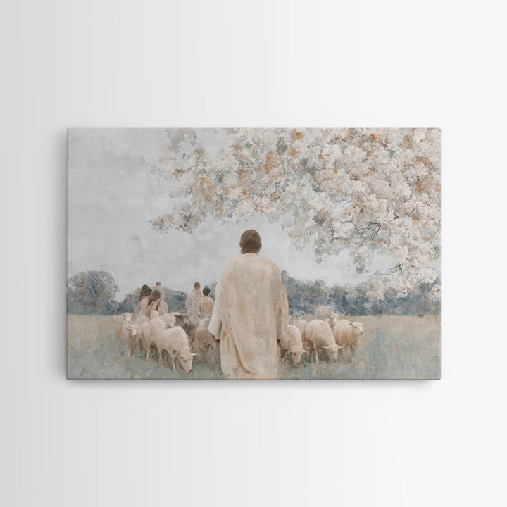 Guided By Grace | Framed Canvas Print | Jesus Painting | Christian Wall Art | Christian Art Canvas | Modern Christian Art | Christian Art P