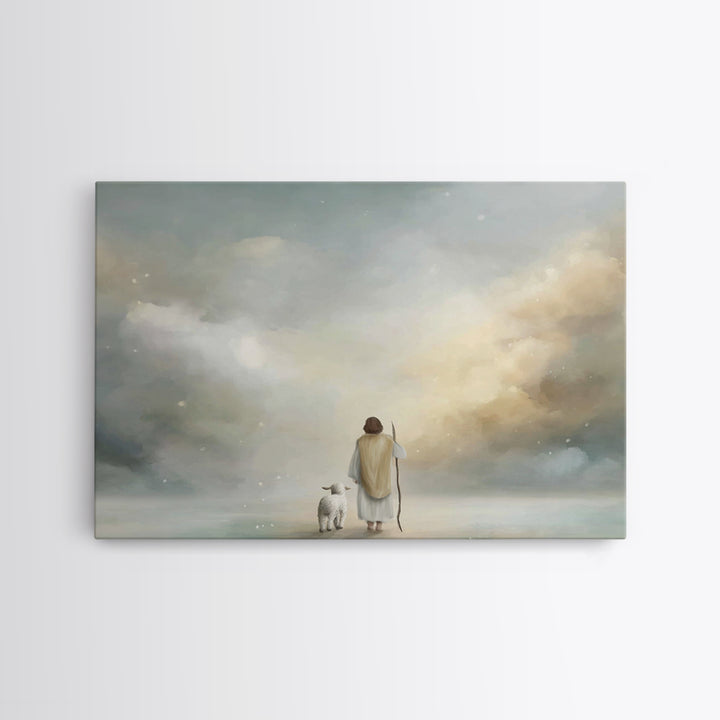 Heaven’s Quiet Path | Framed Canvas Print | Christian Wall Art | Christian Art Canvas | Subtle Christian Art | Christian Paintings | Christ