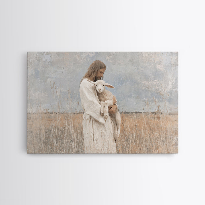 Held In Grace, Framed Canvas Print, Jesus Painting, Christian Wall Art, Christian Art Canvas, Christian Art Prints, Christian Decor