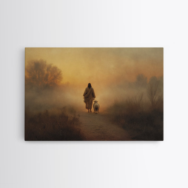 Valley Of Dawn | Framed Canvas Print | Christian Wall Art | Christian Art Canvas | Moody Christian Art | Christian Decoration | Christian A