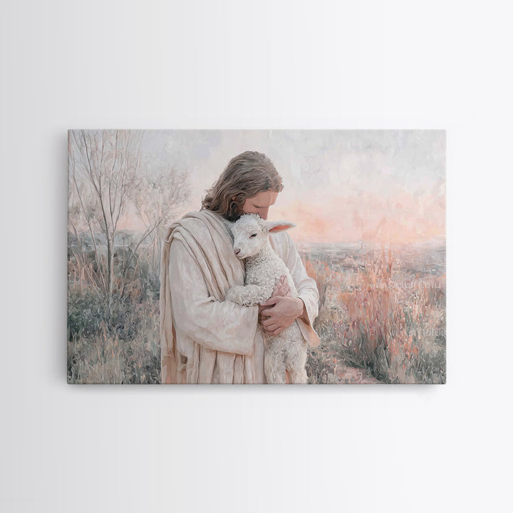 Cradle Of Mercy – Framed Canvas Print – Jesus Painting – Christian Wall Art – Christian Art Canvas – Christian Art Prints – Christian Gift