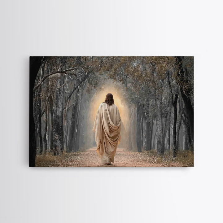 Glory In The Woodland – Framed Canvas Print – Christian Wall Art – Christian Art Canvas – Moody Christian Art – Christian Decoration – Chri