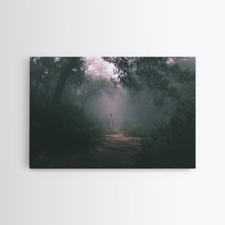 Mist Of His Presence, Framed Canvas Print, Christian Wall Art, Christian Art Canvas, Subtle Christian Art, Christian Paintings, Christian A