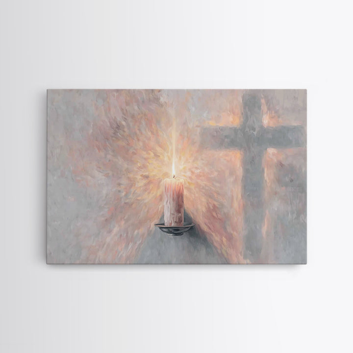 Radiant Grace, Framed Canvas Print, Christian Wall Art, Christian Art, Unique Christian Art, Christian Art Canvas