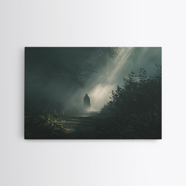 Light Of The Way – Framed Canvas Print – Christian Wall Art – Moody Christian Art – Christian Art Canvas – Christian Art Gift – Jesus Paint