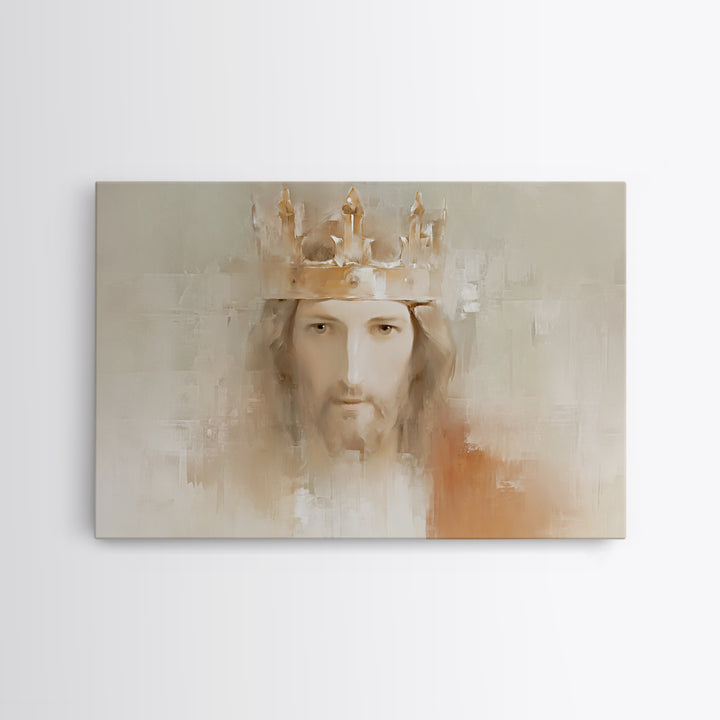 Crown Of Mercy | Framed Canvas Print | Christian Wall Art | Jesus Painting | Christian Art Canvas | Modern Christian Art | Christian Art Pr
