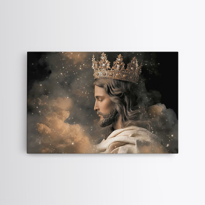 Heavenly Majesty – Framed Canvas Print – Christian Wall Art – Jesus Painting – Christian Art Canvas – Christian Decoration – Christian Art