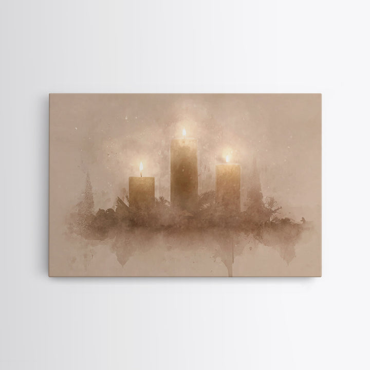 Season Of Hope – Framed Canvas Print – Christian Christmas Art – Christmas Wall Art – Christian Art – Christmas Art Prints