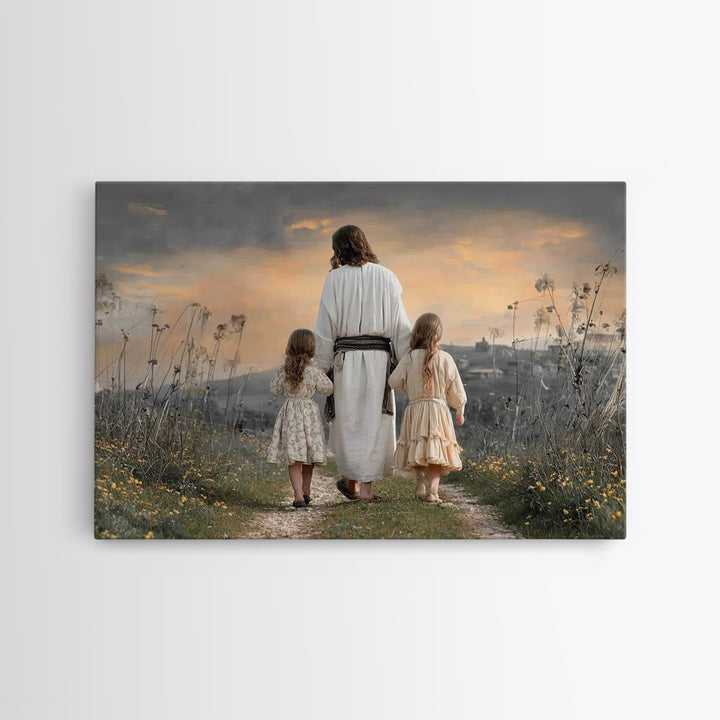 Evening Grace – Framed Canvas Print – Christian Art Canvas – Jesus Painting – Christian Wall Art – Christian Decorations – Christian Gift I