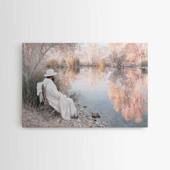 Dawn Shepherd Peace | Framed Canvas Print | Christian Wall Art | Christmas Art Prints | Jesus Painting | Christian Art Canvas | Christian D