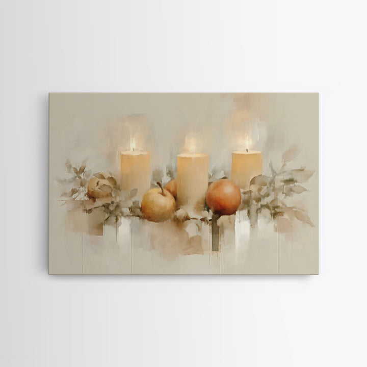 Harvest Light | Framed Canvas Print | Christian Wall Art | Christmas Canvas Wall Art | Christian Art Canvas | Vintage Christmas Art | Chris