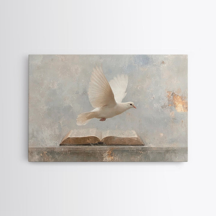 Word And Spirit, Framed Canvas Print, Christian Wall Art, Christian Art Canvas, Christian Art Prints, Christian Gift Ideas, Modern Christia