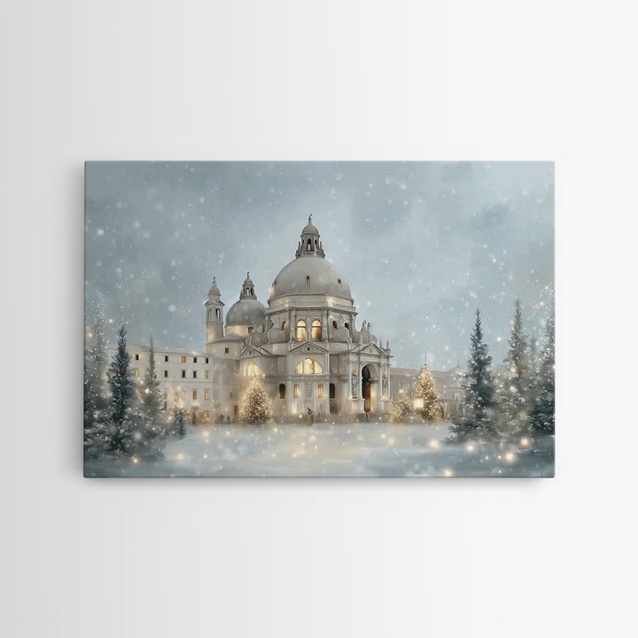 Sanctuary Of Light – Framed Canvas Print – Christmas Art Prints – Christian Wall Art – Christian Art Canvas – Christian Christmas Art – Chr