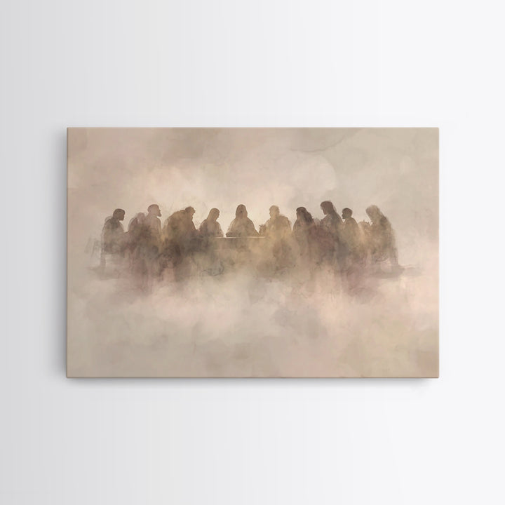 Eternal Peace Gathering | Framed Canvas Print | Christian Wall Art | Minimalist Christian Art | Jesus Painting | Christian Art Canvas | Chr