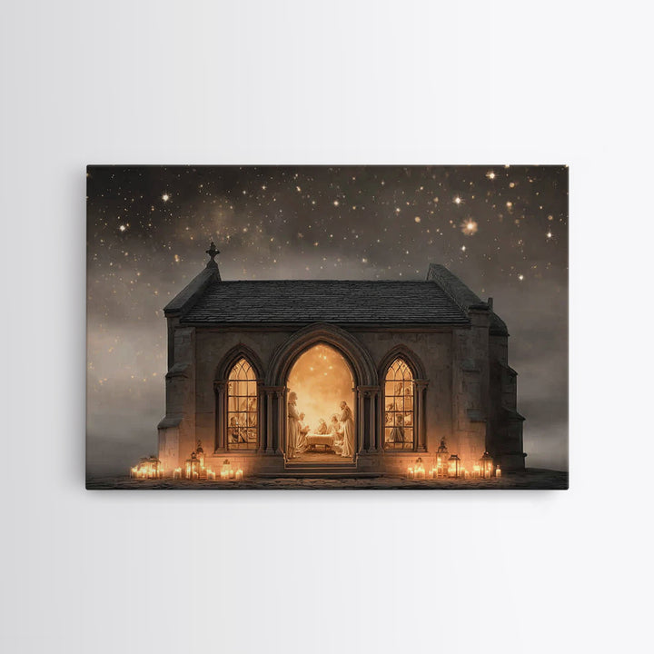 Ancient Supper Sanctuary – Framed Canvas Print – Christian Wall Art – Vintage Christian Art – Jesus Painting – Christian Art Canvas – Chris