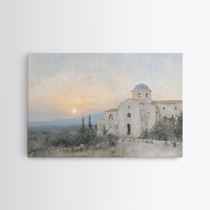 Sunset Sanctuary Rise | Framed Canvas Print | Christian Wall Art | Christian Art Canvas | Vintage Christian Art | Christian Paintings | Chr