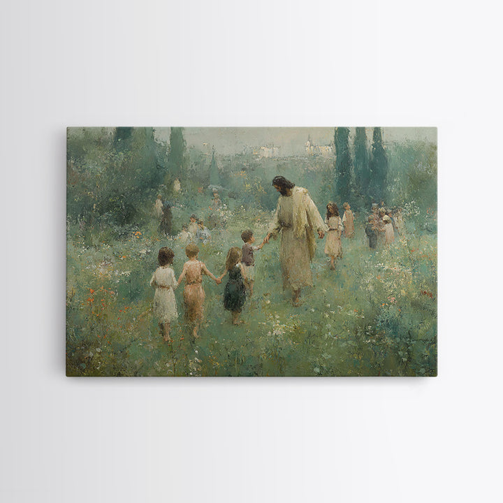 Manger In The Mist – Framed Canvas Print – Christian Wall Art – Christian Art Canvas – Christmas Art – Moody Christmas Art – Jesus Christma
