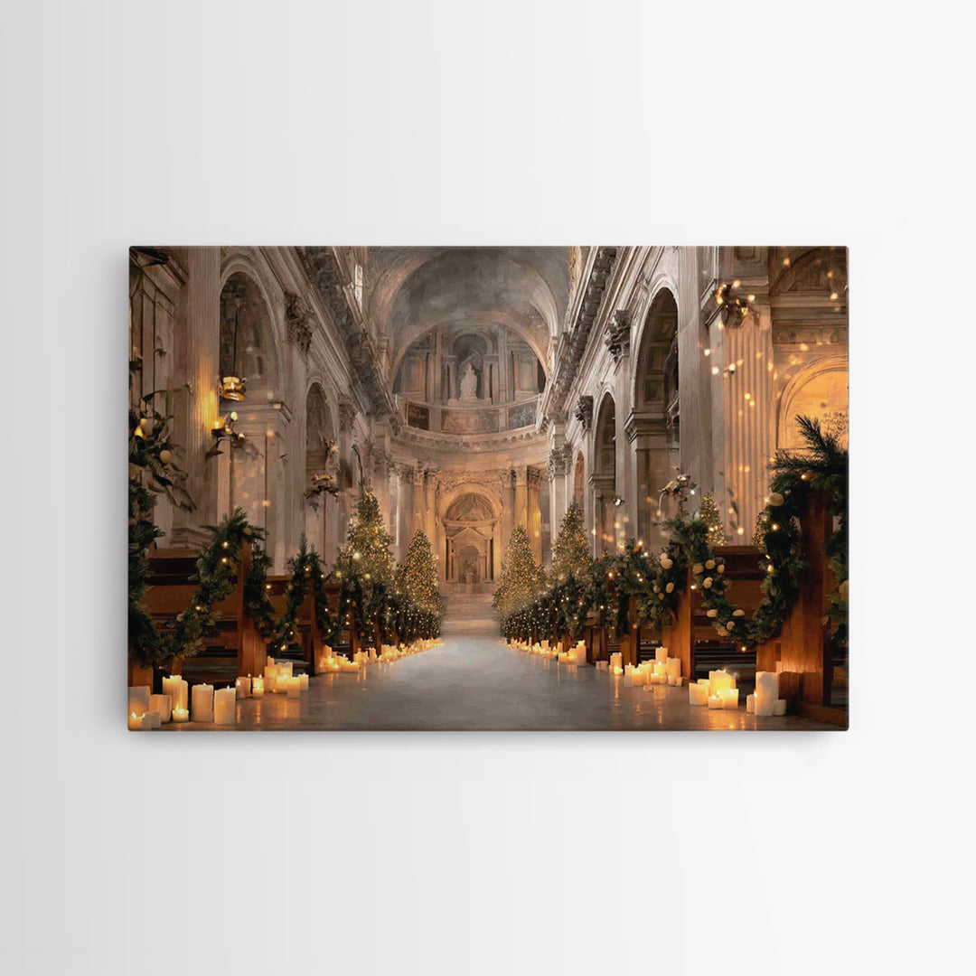 Midnight Blessing – Framed Canvas Print – Christian Wall Art – Christmas Art Prints – Christian Art Canvas – Christian Christmas Art – Chri