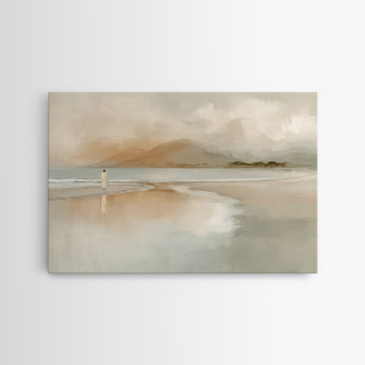 Haven of Peace - Framed Canvas Print - Jesus Painting - Christian Art Canvas - Christian Wall Art - Christian Decor - Modern Christian Art