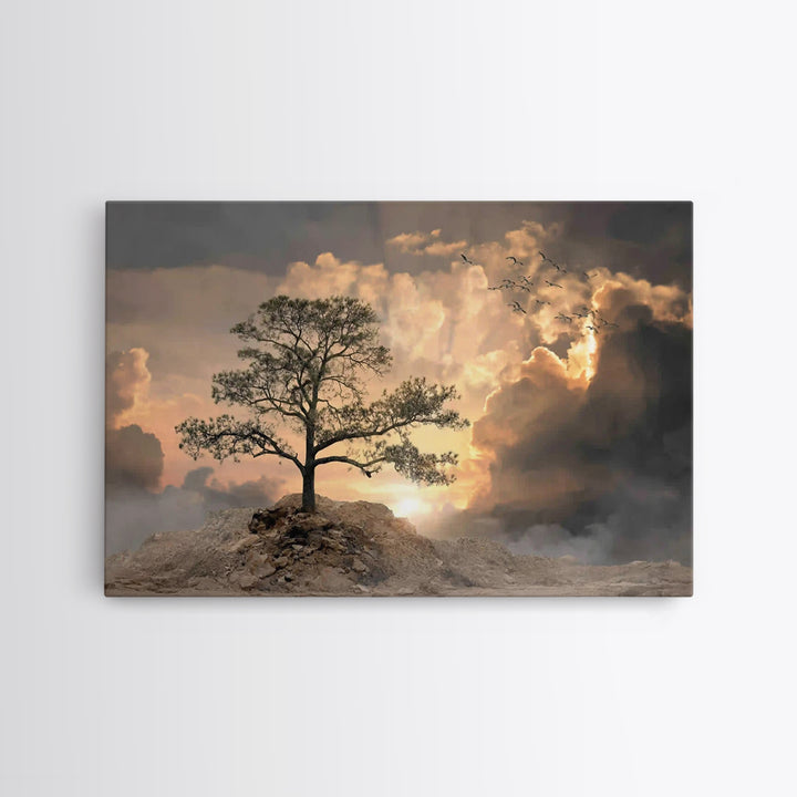 Dawn Of Renewal - Framed Canvas Print - Christian Art Canvas - Christian Wall Art - Christian Gift - Unique Christian Art - Moody Christian